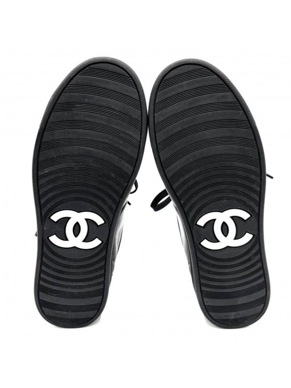 Chanel Shoes Coco Mark Sneakers Low Cut Logo Size 35 - Picture 5 of 9